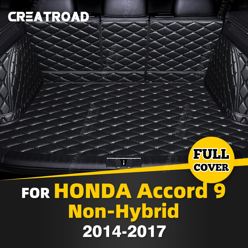 

Автомобильный коврик для багажника с полным покрытием для HONDA Accord 9, негибридный 5-местный чехол для автомобиля 2014-2017 16 15, защитные аксессуары для интерьера