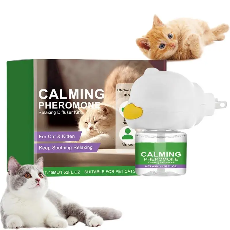 Cat Diffuser Cat Relaxing Calming Kit Pheromone Diffuser For Kitten Soothing Intelligent Calming Pheromone Diffuser Calm