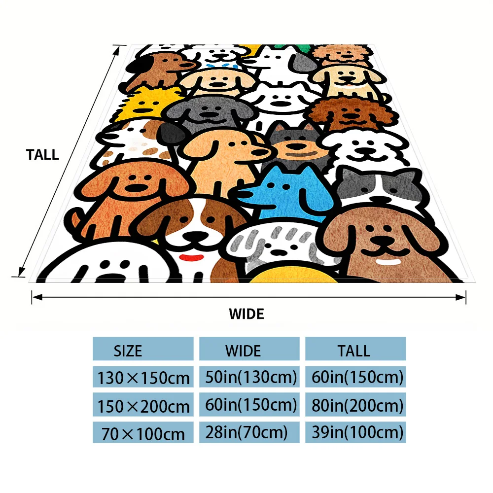 Puppy Crowd Flannel Blankets Are Perfect For Sofas, Office Beds, Travel, Sleep, And Use Throughout The Four Seasons