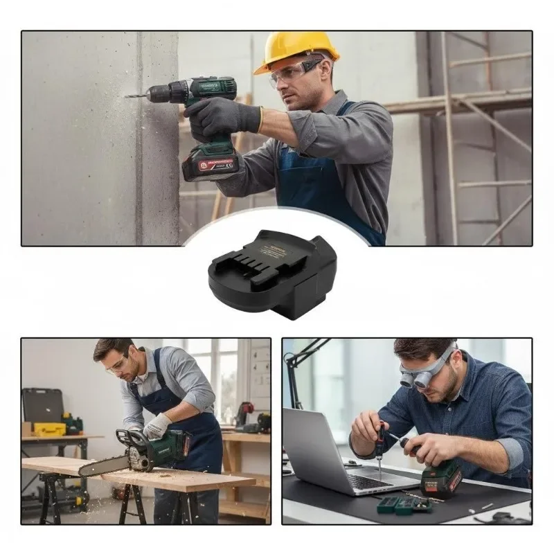 HK18MTB Akku-Adapter für Elektrowerkzeuge, kompatibel mit Hikoki/Hitachi 18V Lithium-Ionen-Akkus und Metabo 18V Akku-Elektrowerkzeugen – Detail 3