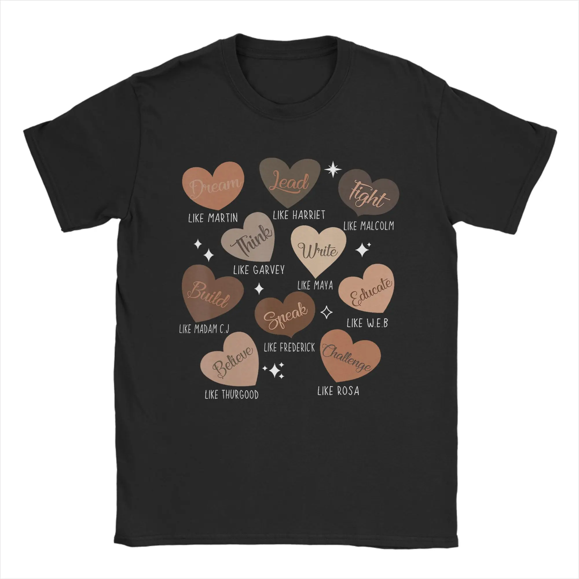 Casual T Shirt Summer Bhgytec Celebrating Black History History Trendy T-Shirts 100 Cotton Tee Shirt for Man Plus Size 6XL Tops