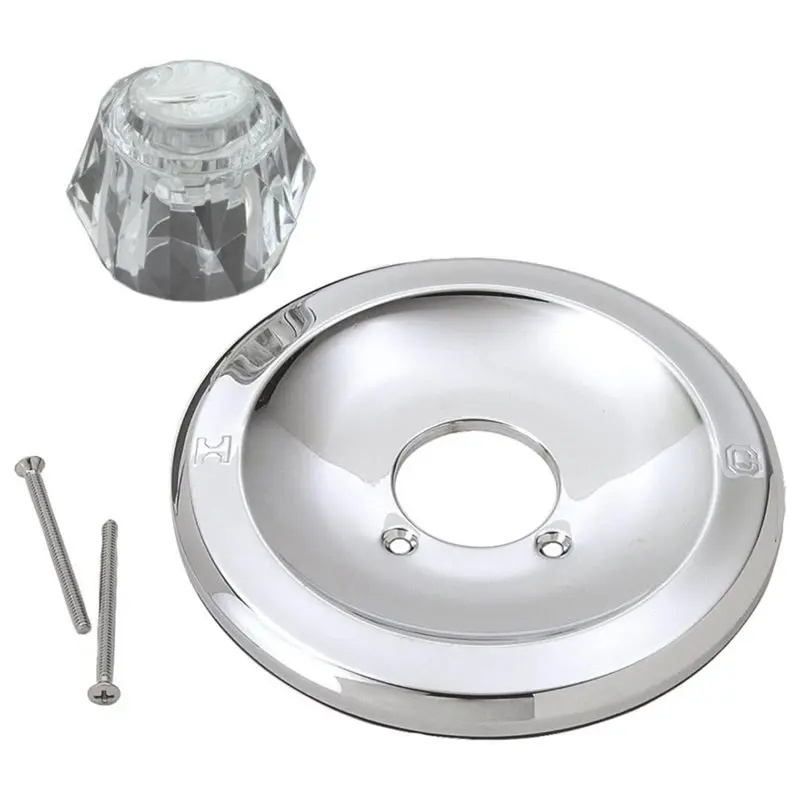 abvg-for-delta-faucet-rp77740-シングルレバーハンドルトリムキット、シングルメタルラウンドシャワーエスカチューンキット