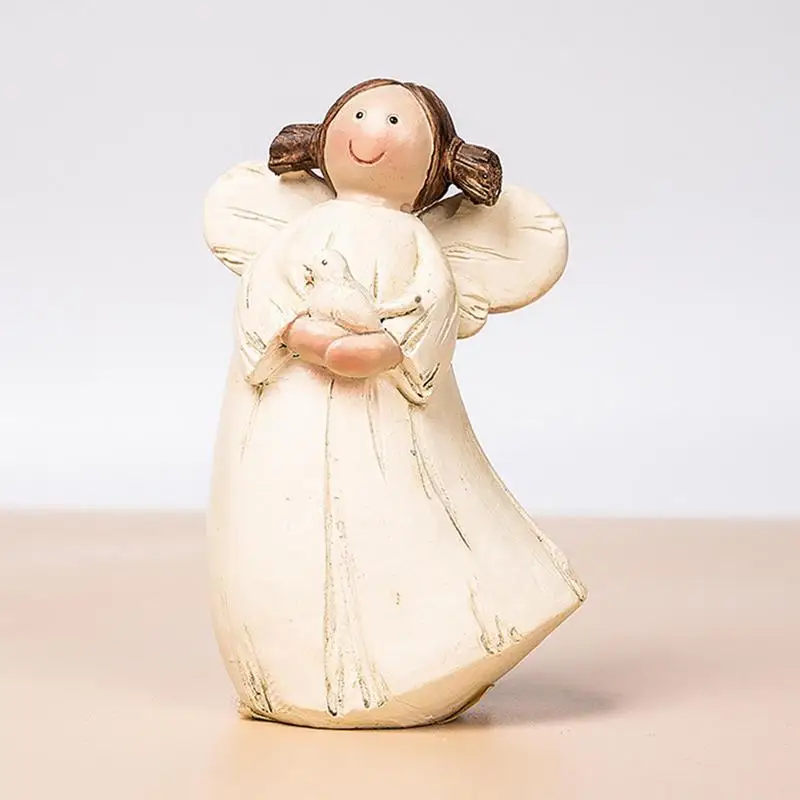 Little Girl Angel Statue Angel Figurine Mini Child Angel Statue Christmas Baptism Gifts For Boys And Girls Woman