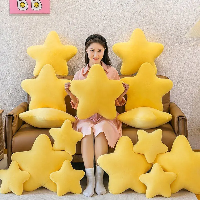 Star Throwing Pillow Super Soft and Cute Plush Toy Cushion Pillow Small Nap Children For Living Room