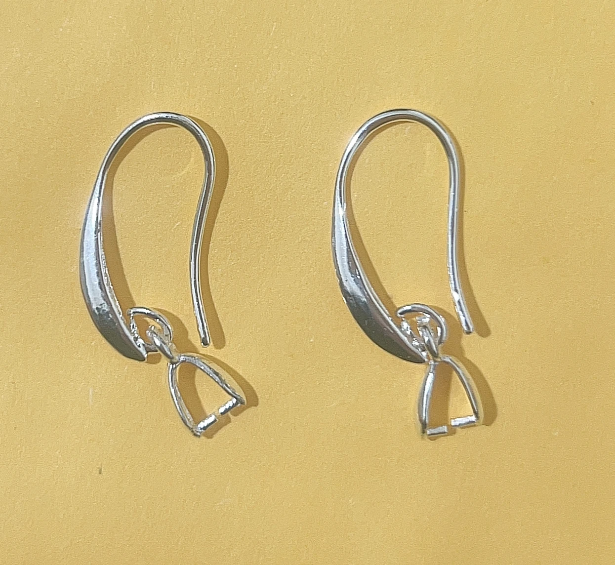 10-100PC Wholesale Lot 925 Silver Color Jewelry Findings 925 Sterling Silver Color Earring Pinch Hooks Earwire For Crystal Pearl