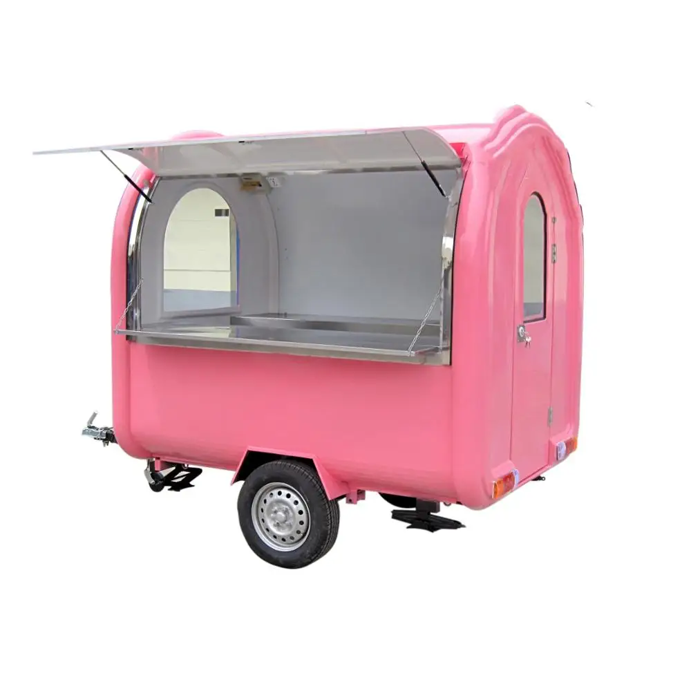 OEM Customized colourful mini food truck/food concession trailers