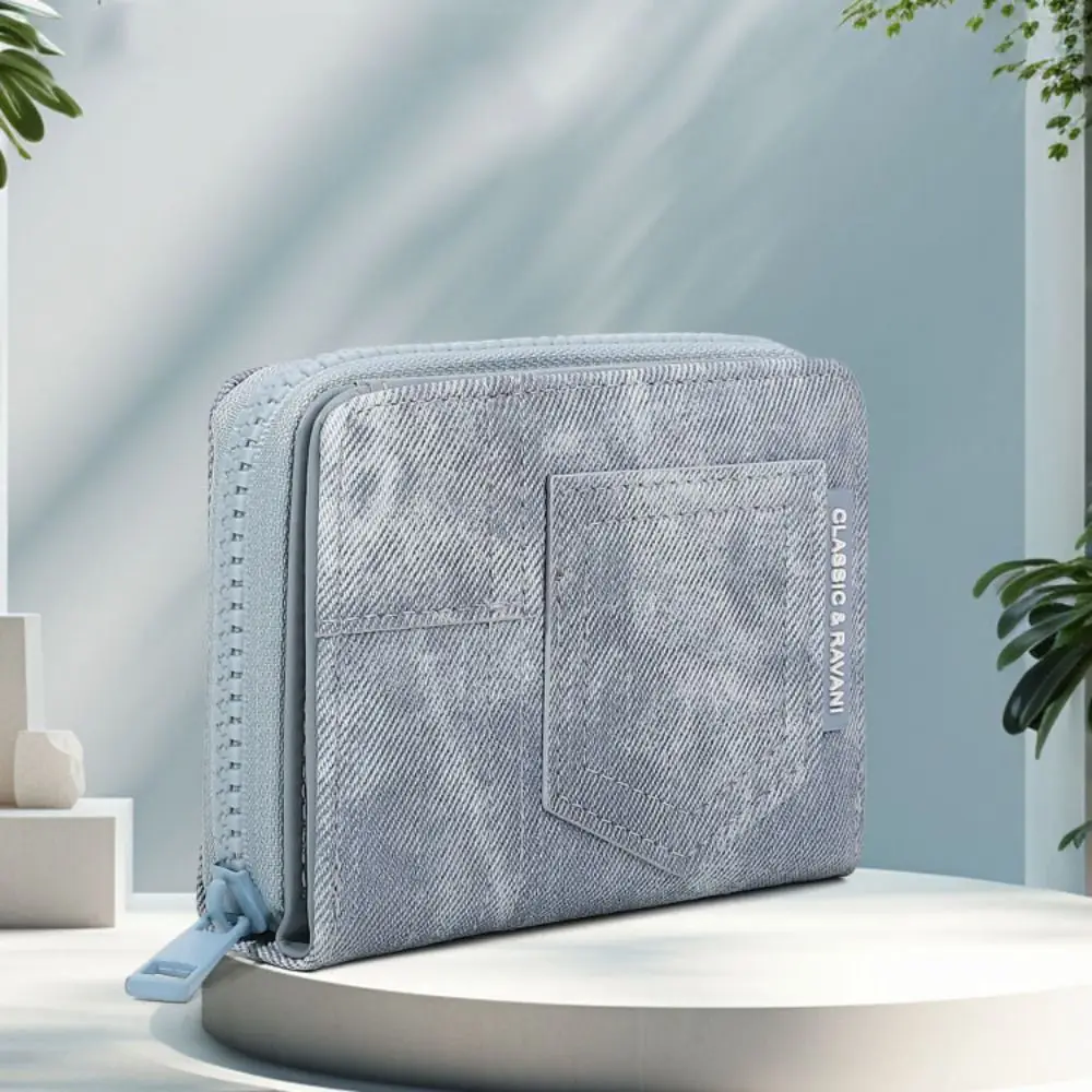 

Multiple Slots Cowboy Short Wallet Korean Style Money Clip PU Leather Fold Wallet Pocket Purse Retro Mini Coin Purse Women