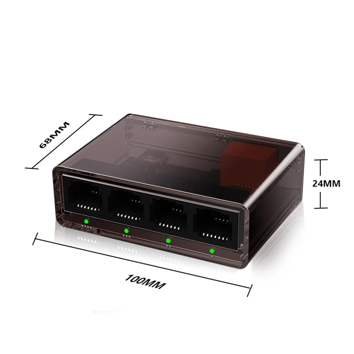 Gigabit Network Cable 1 to 4 Splitter 5-Port Plastic Shell Gigabit Four-Port Network Switch 1 in 4 Out