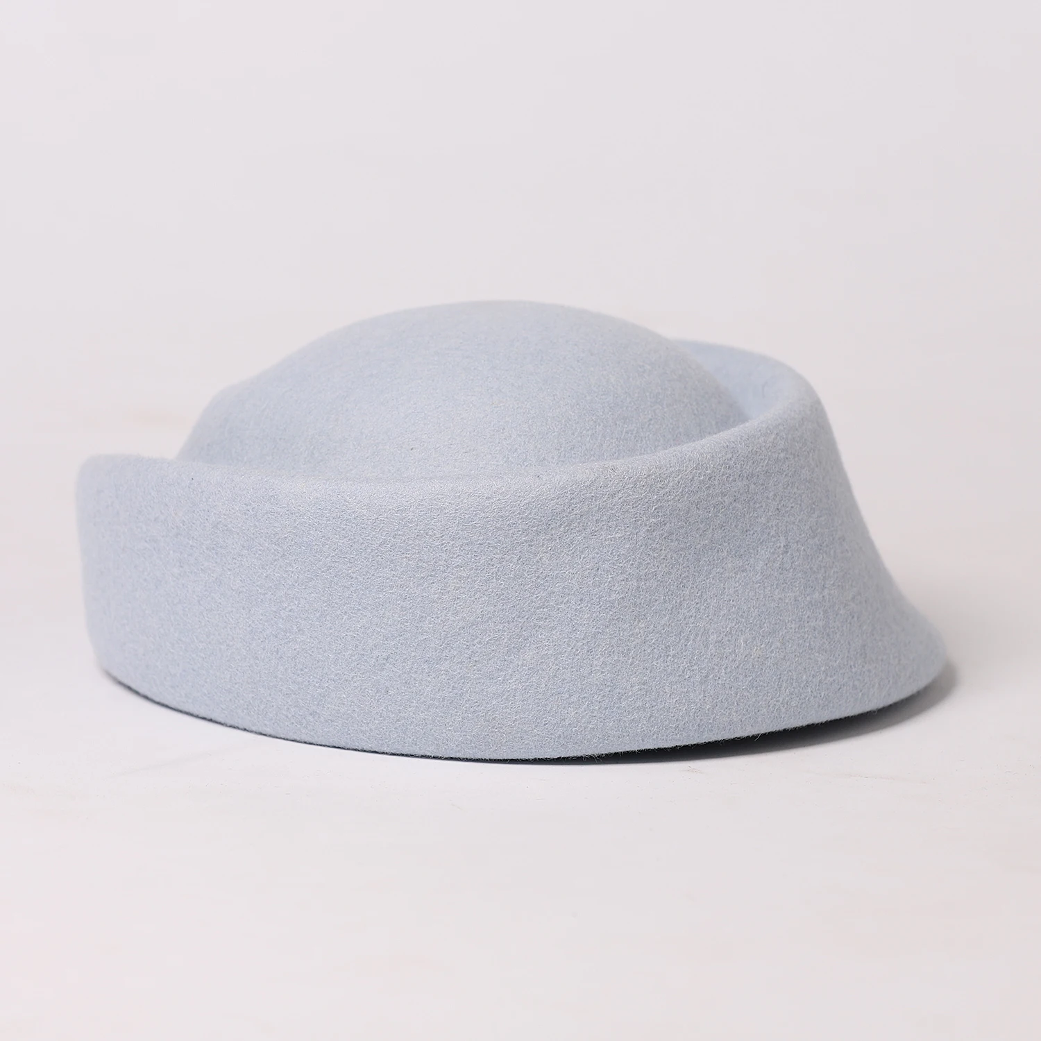 FS 2024 Winter White Wool Beret For Women Elegant Top Hats Vintage Tea Party Pillbox Hat Ladies Church Fedoras Chapeau Femme