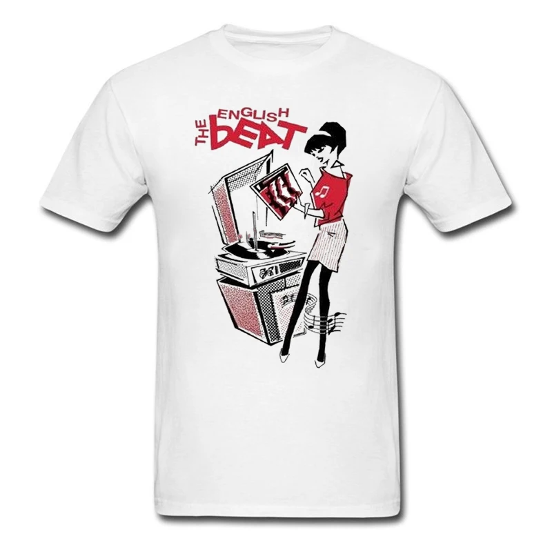 Rude Girl The Beat With Record Player Ska Specials 2 Tone Retro T-Shirt 317 TEE Shirt Gift Funny Cotton