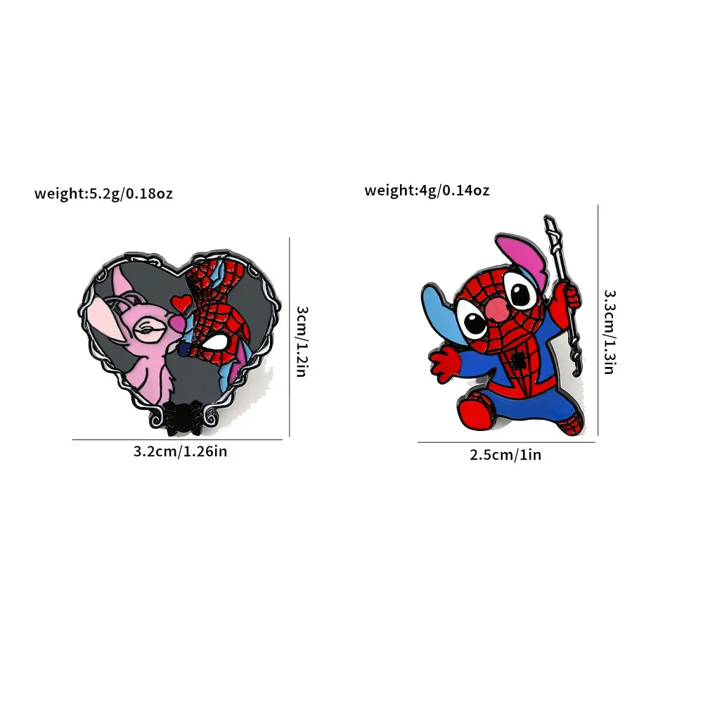 エナメルエナメルエナメルブローチ,2ピース,かわいい天使,メタルバッジ,バックパック,ジュエリー,衣類アクセサリー,友達へのギフト