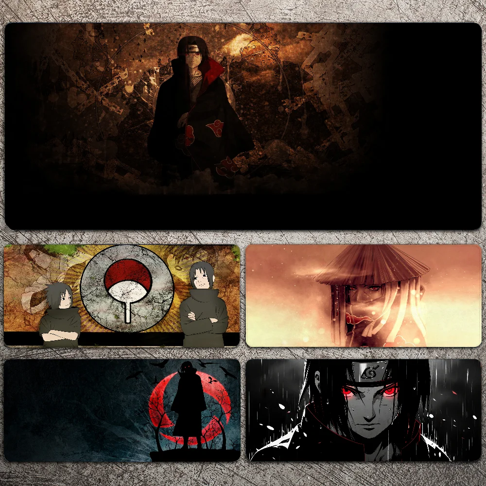 

Anime Mousepad Large Gaming Mouse Pad LockEdge Thickened Computer Keyboard Table Desk Mat N-Naruto Itachi