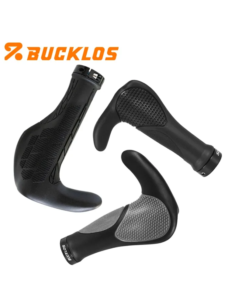 AliExpress BUCKLOS Ergonomics Bicycle Grips Bike Handlebar Grip with Auxiliary Handlebar Integrated Bicycle Handle AM BMX MTB Cuffs