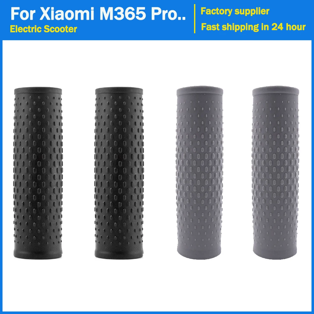 Handlebar Grip Cover for Xiaomi M365 Pro 1S Electric Scooter Accessories Non-slip Grey Black Rubber Handle Bar Grips Sleeve Case