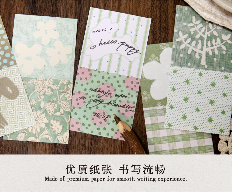 Journal GO 50 Blatt Memo-Blöcke im Salz-Ästhetik-Design, Notizblätter mit verträumtem Blumenmuster für Planer, Tagebücher, Scrapbooks & DIY-Bastelarbeiten – Detail 6
