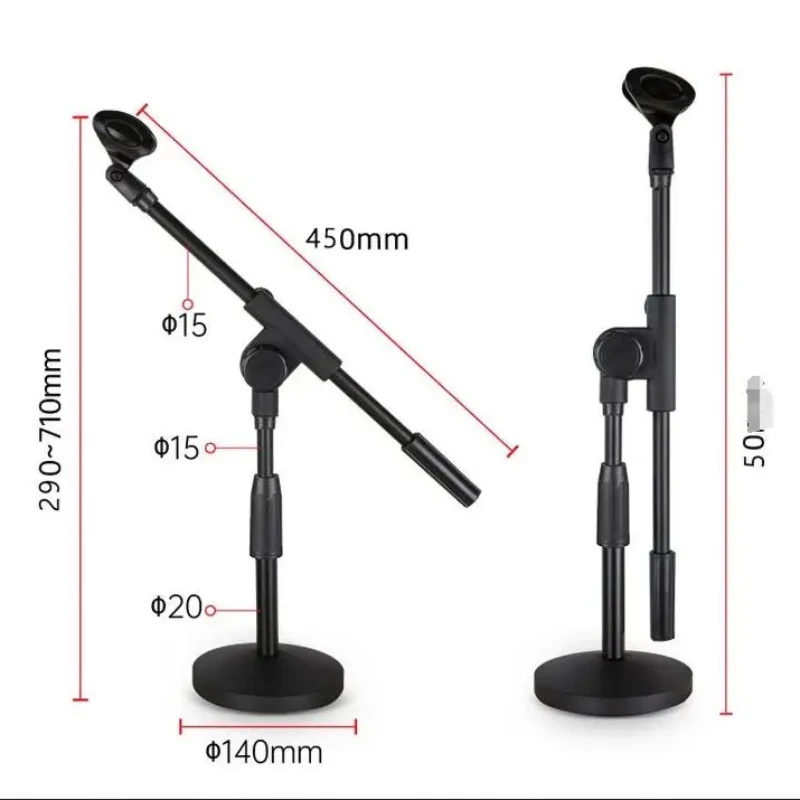 

Universal Microphone Suspension Boom Scissor Arm Stand Desktop microphone bracket all metal base