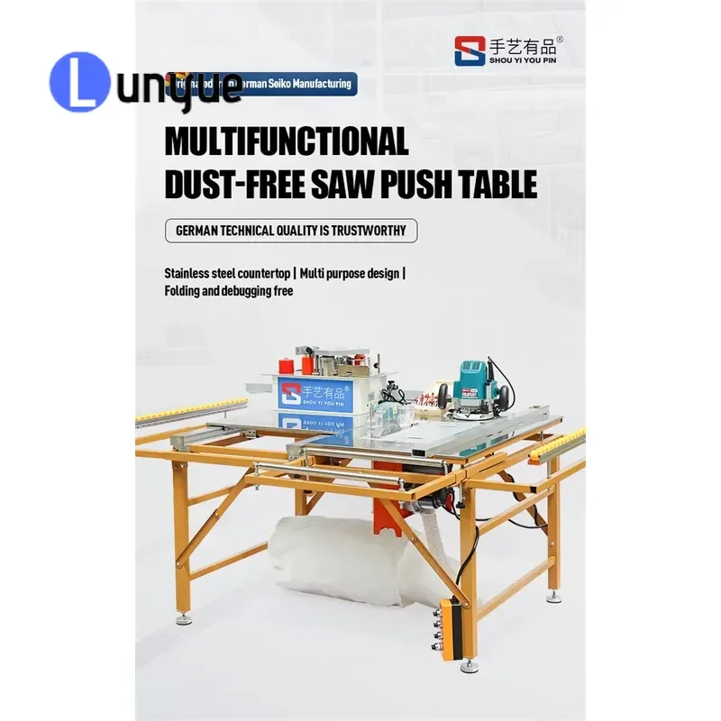 Folding Woodworking Workbench Precision Panel Saw Multifunctional Table for DIY Home Workshop Portable Sturdy Space Saving