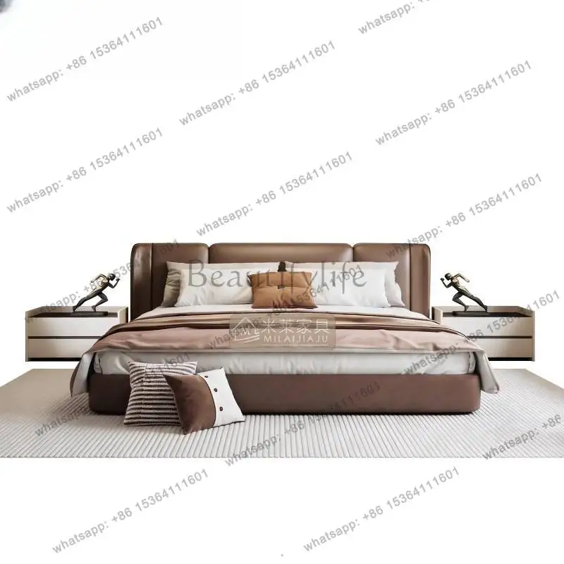 YJ Board Adults Double Bed Accessories Queen Size Household Dressers Bed Frames Headboards Modern Base De Cama King Size Furnitu