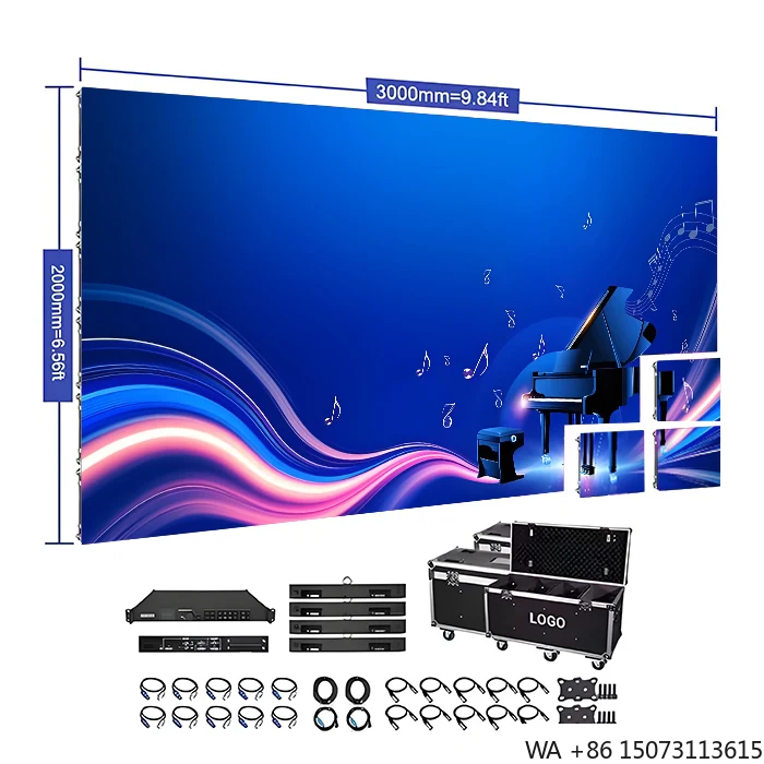 Painéis de exibição LED SMD ao ar livre - moldura de alumínio fundido à prova d'água para cenários de aluguel