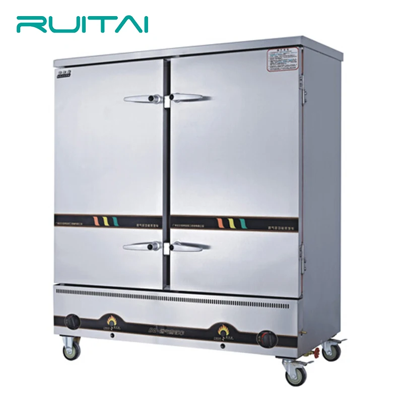 RUITAI Energy-saving Gas Rice Seafood Steamer/Electric Gas Seafood Steamer/Gas 3 Doors Electromagnetism Seafood Steamer Cabinet