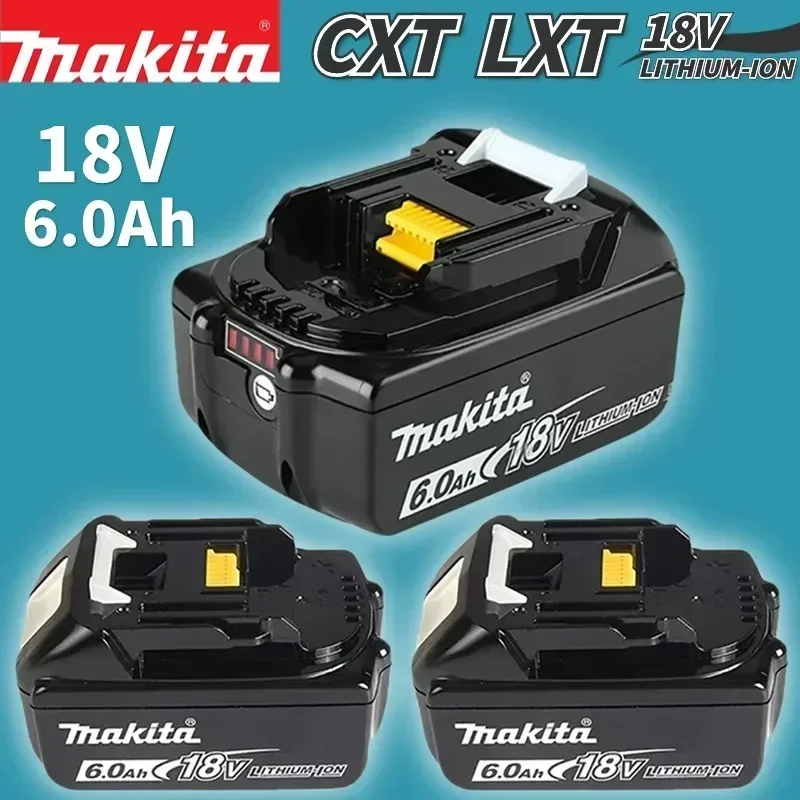 

New Makita 18V 6Ah/5Ah/3Ah Rechargeable Lithium Battery, for Power Tool LXT BL1860B BL1860 BL1850 Replacement Battery