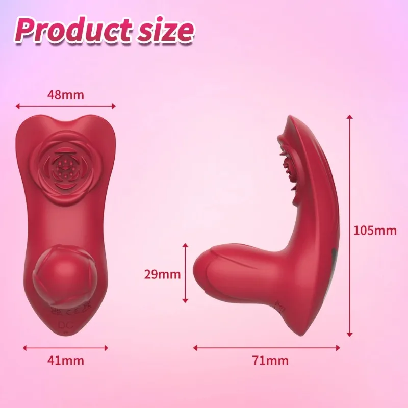 QINYU Wearable Panty Vibrator Silence Clitoris Stimulator Vagina Massage Vibrator Toy for Women in Panties with Remote Control