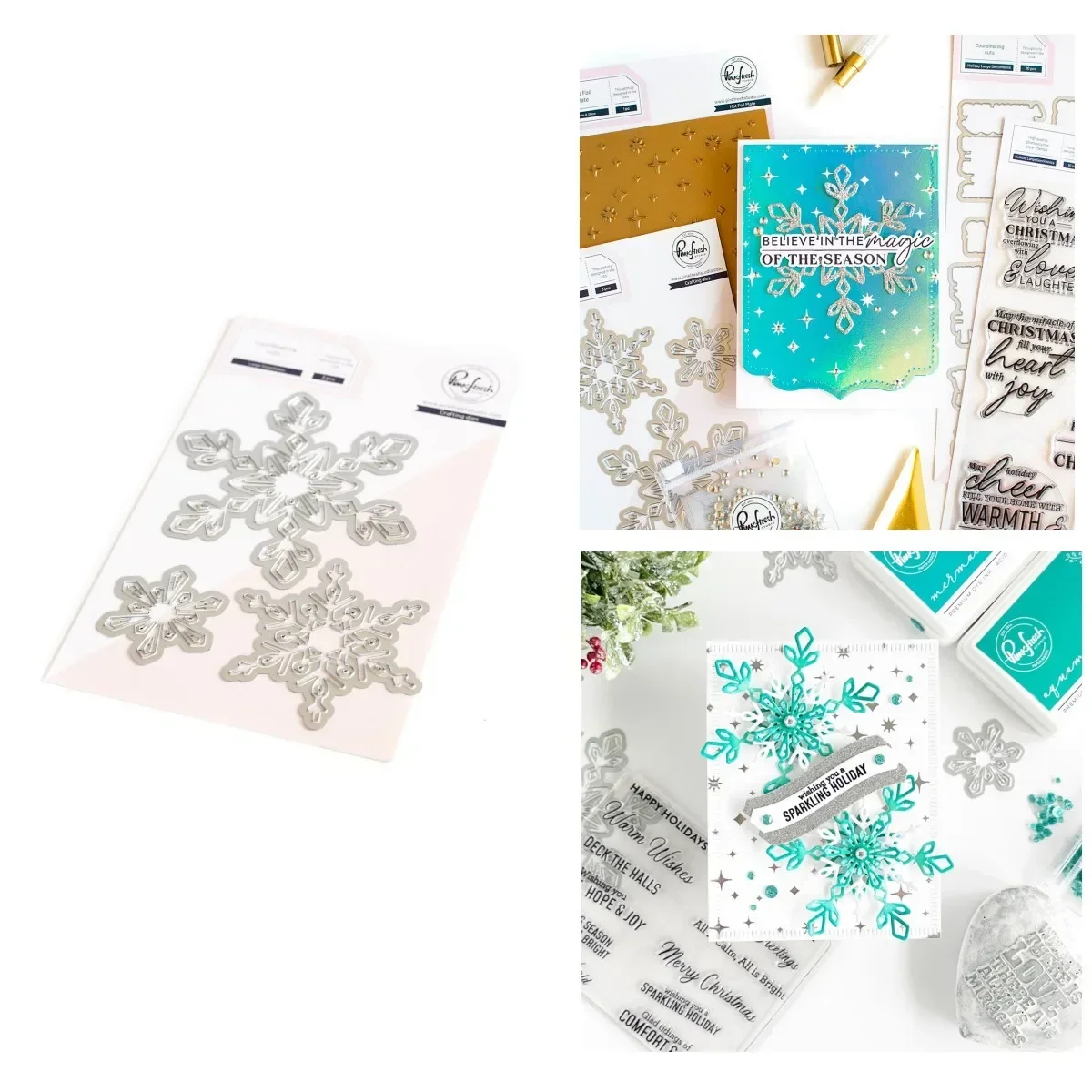 2023 novos flocos de neve de natal corte de metal dados para decorar scrapbook diy cartão de papel álbum molde gravação artesanato modelo