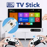 2024 Mini K8 Pro Retro 8K HD TV Video Classic Game stick dual system wifi android12.1 ATV 3D 40000+ Games Console Wireless 2.4G
