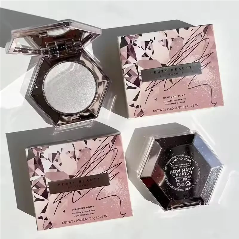 2026 Fashion Fenty Beauty Makeup Set Lippenstift Diamant Gesichtsbeleuchtungspulver Präsentation Gesichtskonturstift Loses Pulver