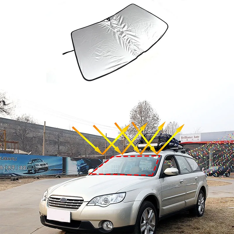 Para Subaru Outback 2004-2009, Protetor Solar para Para-brisa Frontal do Carro, Acessórios para Carro, 1 Peça