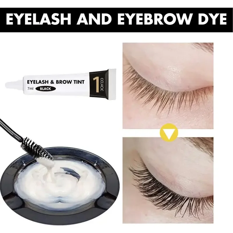 Eyebrow Dye Eyelash Set Shadow Gel Eyelash Brown-black Shadow Cream Set Quick Coloring Easy Staining Sweatproof Makeup косметика