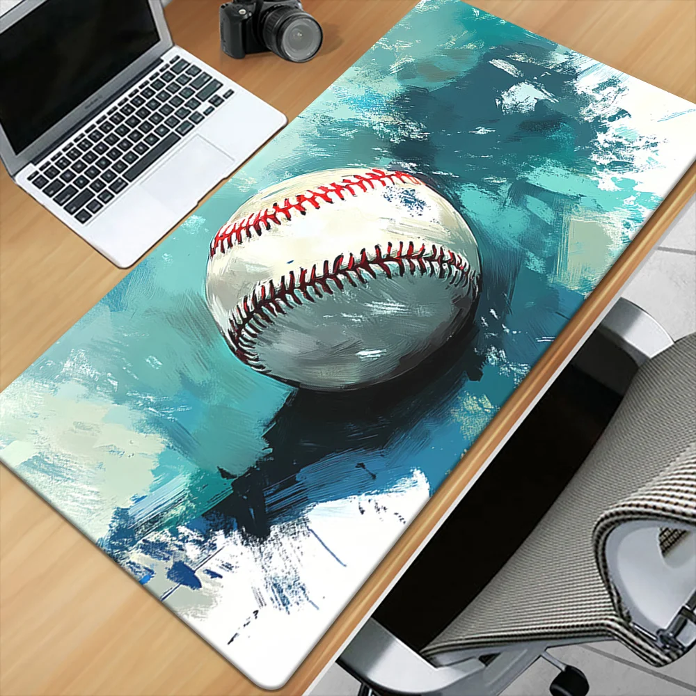 

Artistic Baseball Large Desk Mat, Non-Slip Mouse Pad for Office & Gaming