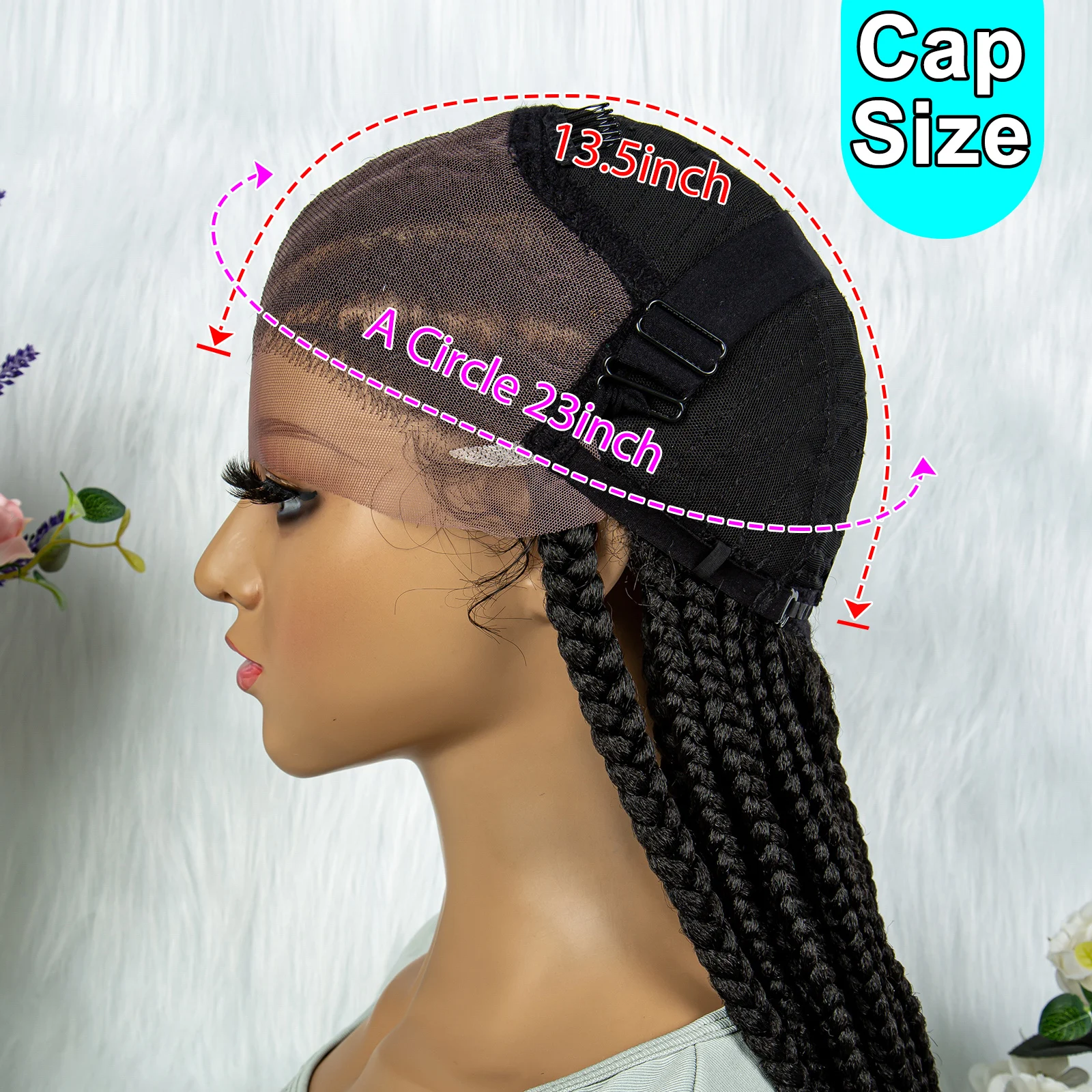 Kima 13X6 Lace Front Gevlochten Pruiken Synthetische Kant Voorkant Pruik Cornrow Met Baby Afrika Amerikaanse Vrouwen Kant Vlechten Pruiken