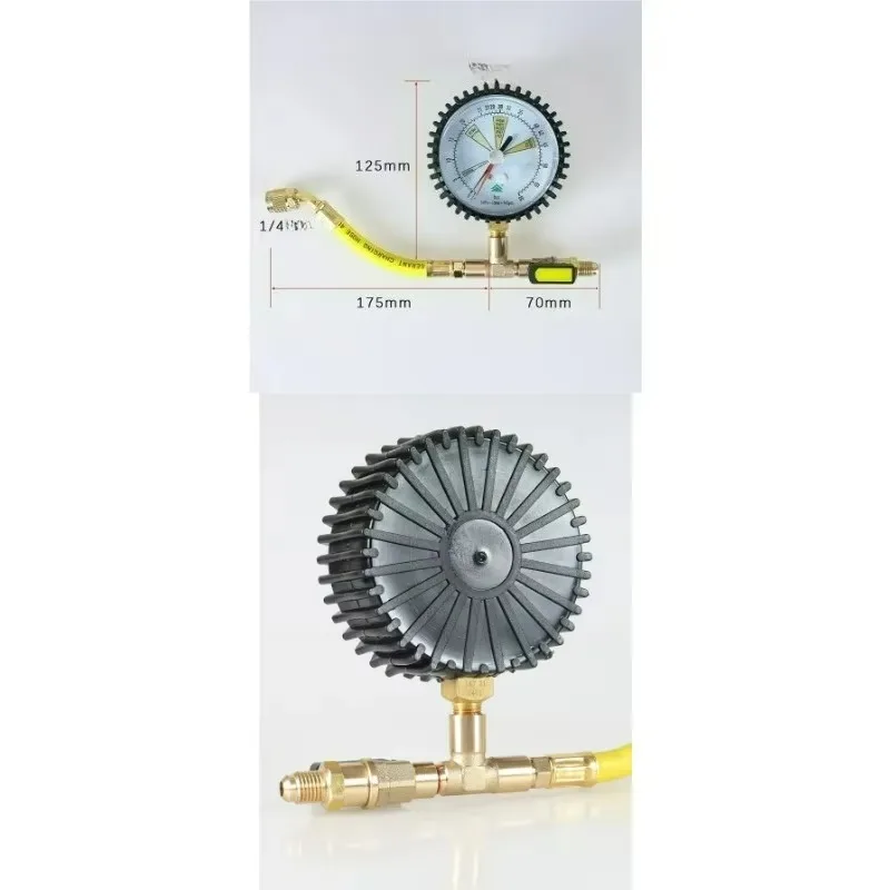 

Popu For for R134a R22 R407C R410A Pressure Gauge Tools Nitrogen Pressure Tester Air Conditioner HVAC Systems Cold Test Table T