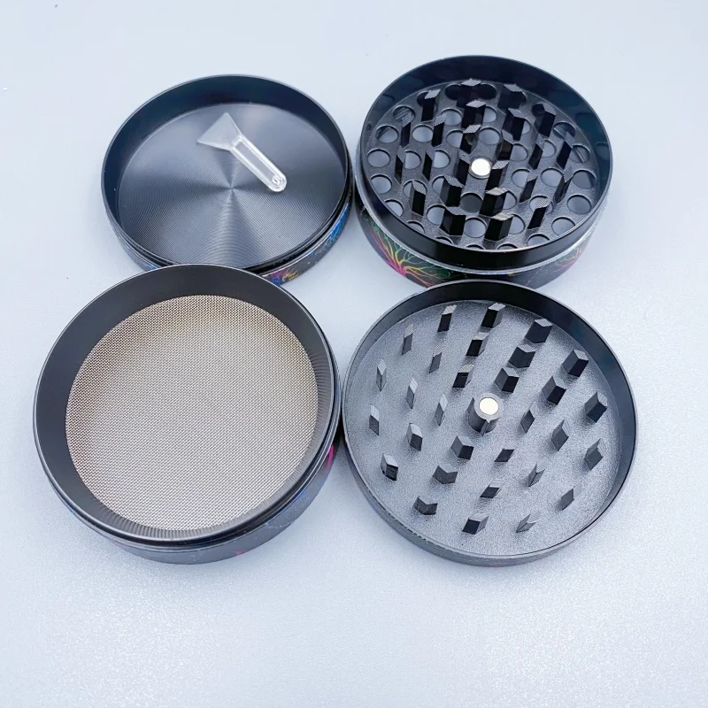 40/50/60mm Boho Tree Herb Grinder 4-Layers Manual Spice Salt Mill Pepper Mortar Grass Tobacco Grinder Smoking Cigarette Tool - view 5