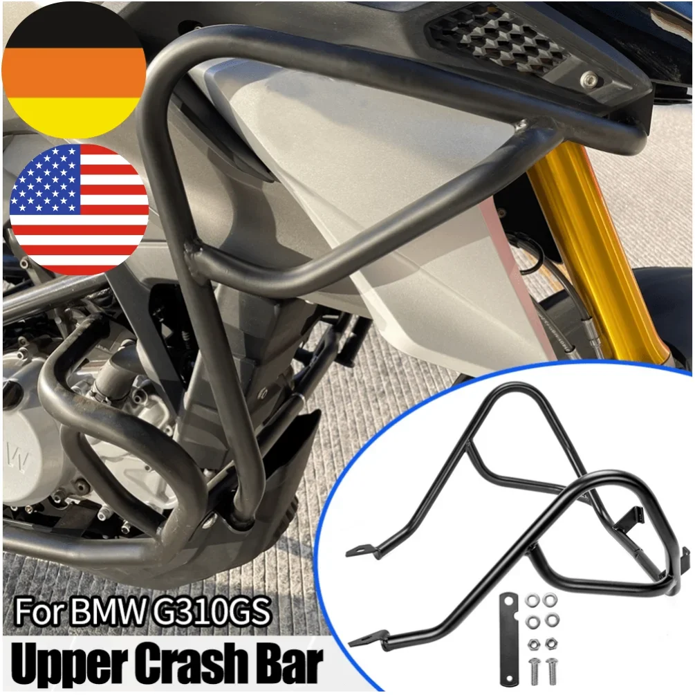 For BMW G310GS Crash Bar Upper Engine Guard Bumpers Frame Protector G 310 GS 2017-2024 2019 2020 2021 2023 G310 GS Accessories