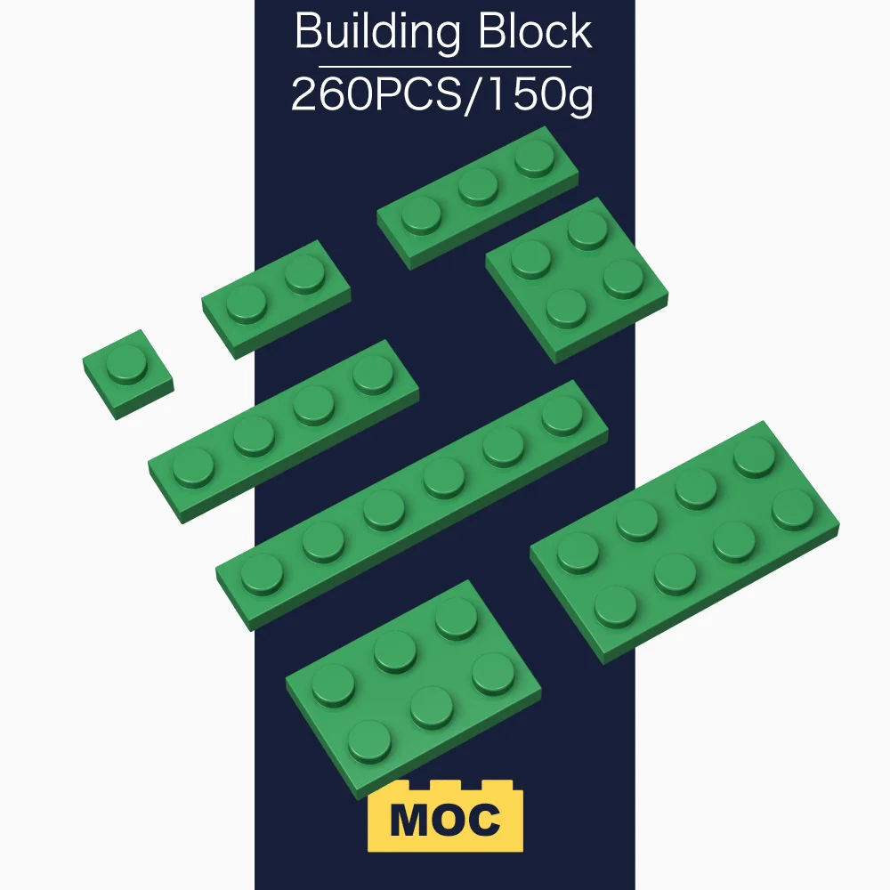 Bloco de construção peças moc 3024/1x1 3023/1x2 3623/1x3 3710/1x4 3666/1x6 3022/2x2 3020/2x4 quebra-cabeça diy brinquedos infantis