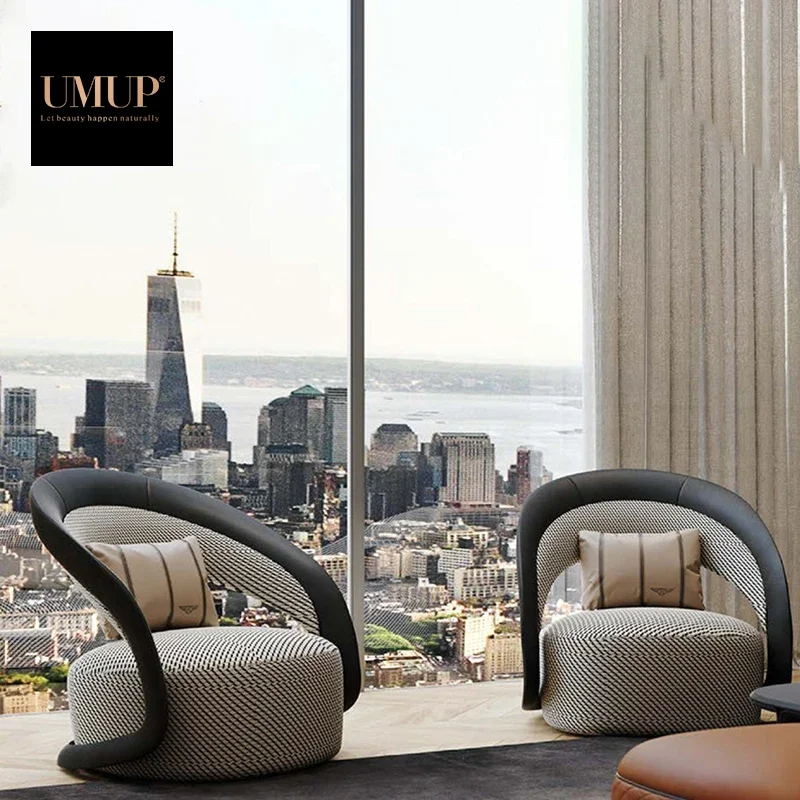 Custom Luxury High End Modern Design Blue Velvet Sofa Chair Set, Customized Swivel Leisure Armchair For Living Room And Cafe