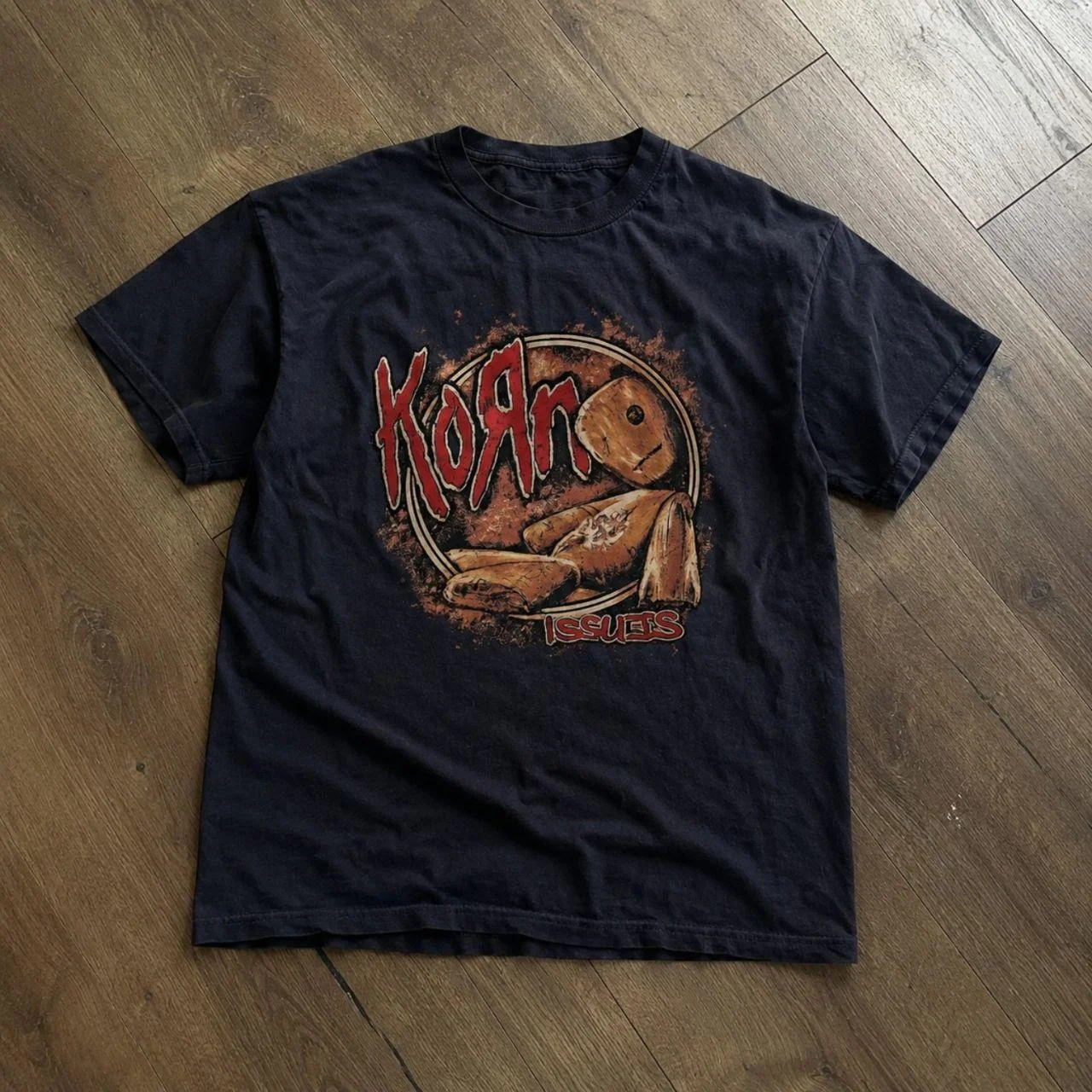 Korn Follow The Leader T-shirt en coton imprimé double face Metal Band Tee pour hommes et femmes, t-shirt oversize pour couple