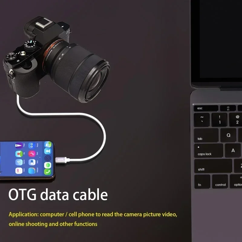 قصيرة 15 سنتيمتر 25 سنتيمتر 50 سنتيمتر USB صغير مايكرو Type-C USB نقل البيانات تمديد كابل OTG DSLR كاميرا USB المحمول القرص الصلب شحن الحبل