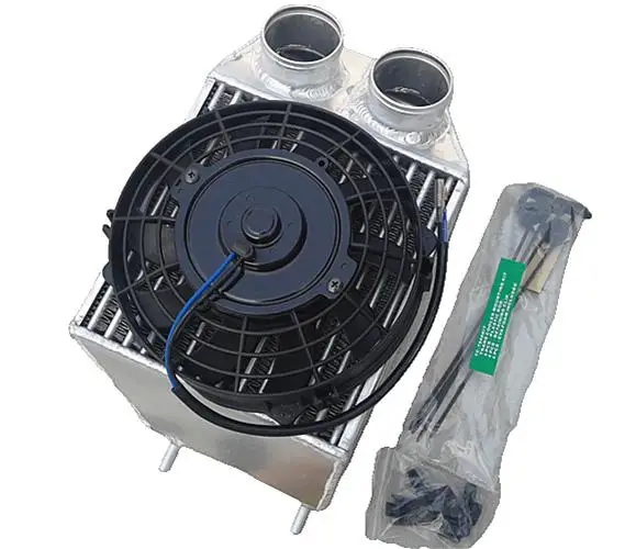 Aluminum Radiator +Fan Water Cooling Intercooler For 5