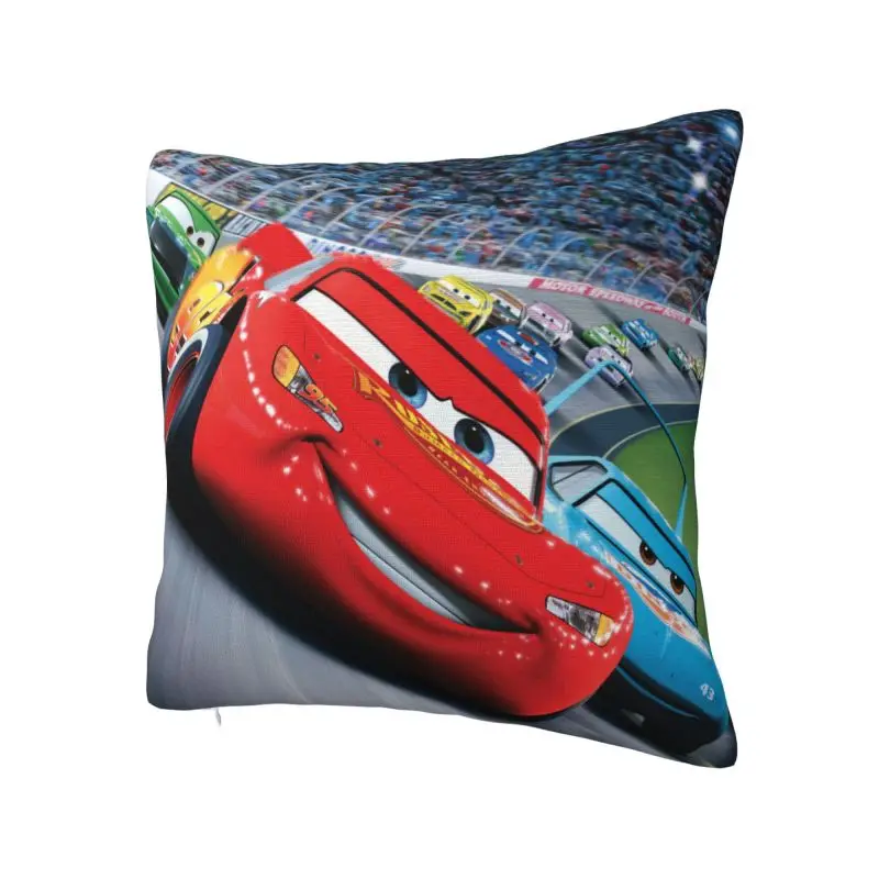 Cartoon Pixar Cars Throw Pillow Case 45*45cm for Sofa Cushion Cover Square Polyester Pillowcase Double-sided Printing