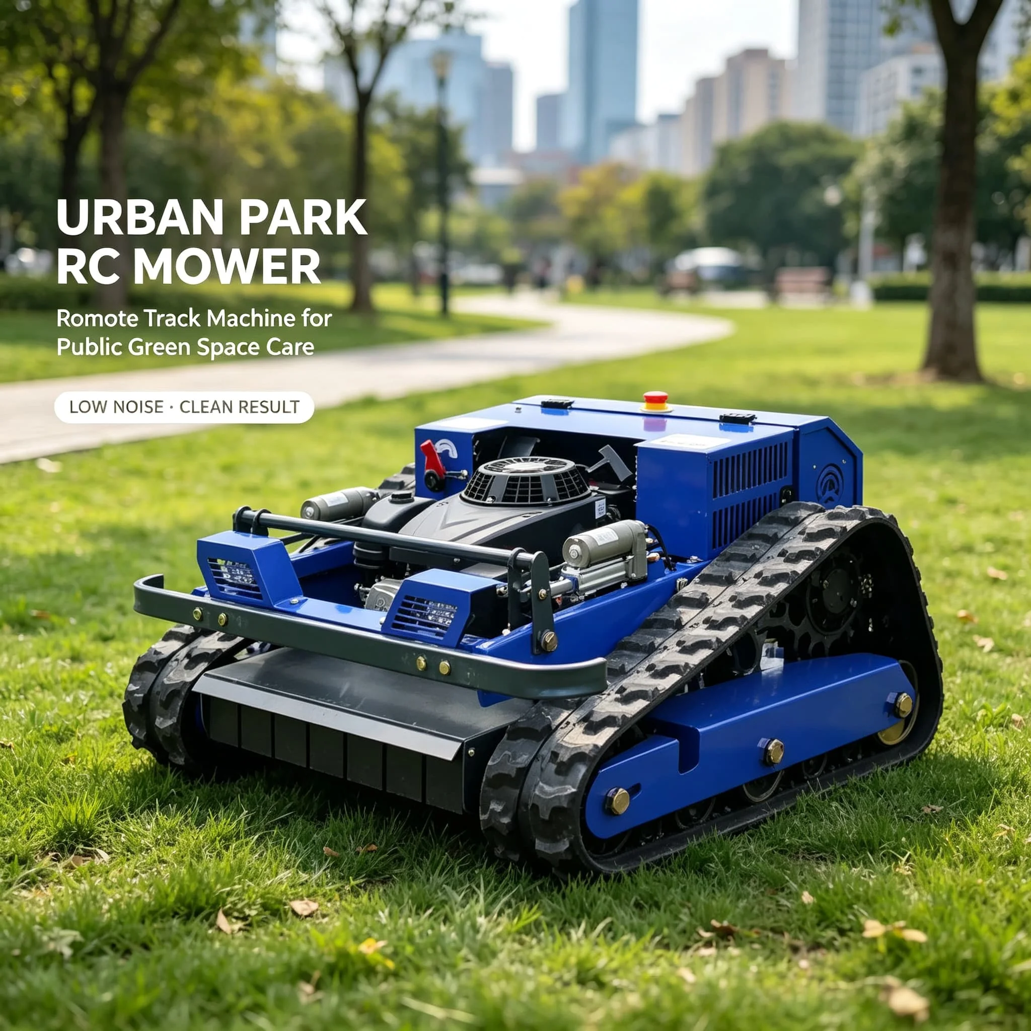 Customized park wasteland remote mower rc robot lawn mower with  lawn mower, stable startup performance under low temperature