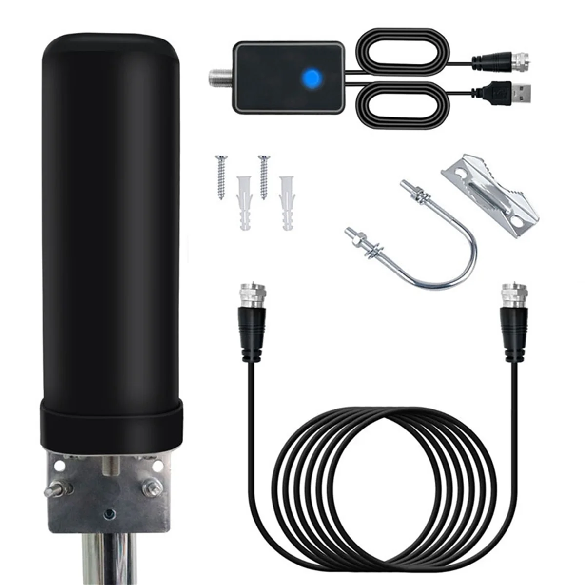 ใหม่ในร่มและกลางแจ้งเสาอากาศทีวีดิจิตอลบาร์เรลประเภท HD DTMB DVB-B2 ATSC Ground Wave เสาอากาศทีวี