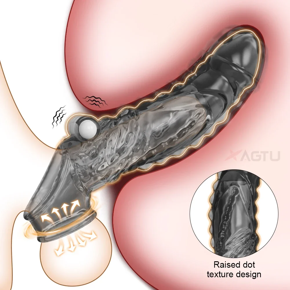 تهتز القضيب كم ملحقات الواقي الذكري توسيع تأخير الهزاز البظر مدلك خاتم الديك غطاء القضيب الجنس لعب للرجال