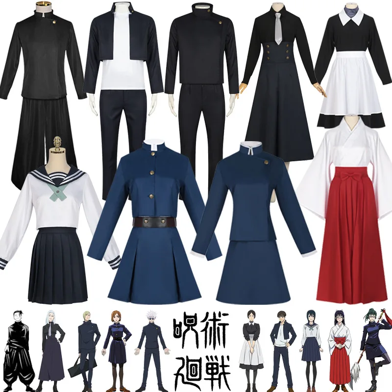 

Anime Jujutsu Kaisen Cosplay Costume, Fukuroku Shinji, Gojo Satoru, Yuki, Kizono, and Rose, Male Halloween Cosplay Costumes