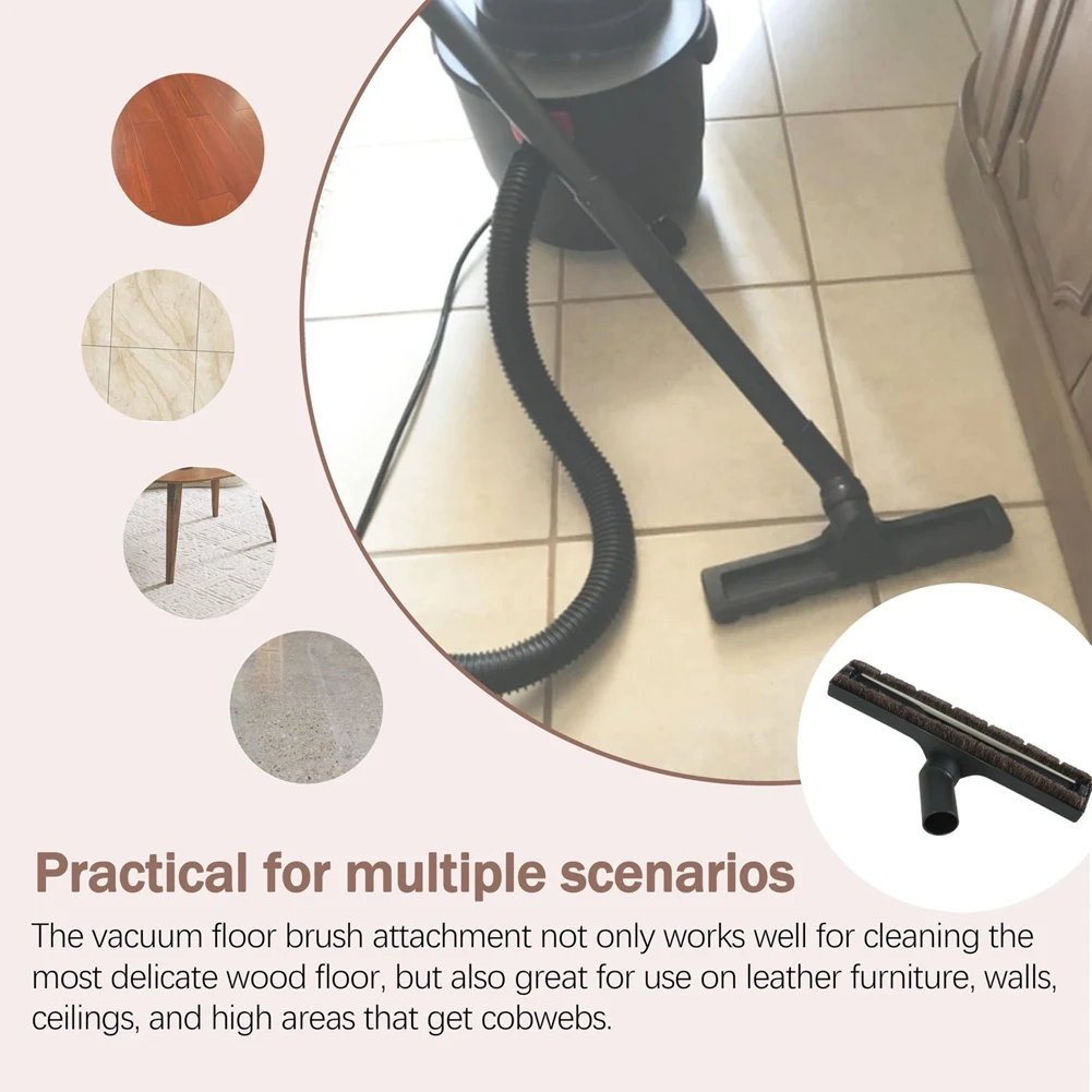 Universal Vacuum Cleaner Accessory 32Mm Horse Hair Square Brush Efficient For Enhanced Cleaning
