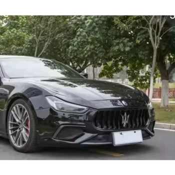 Body Kit For Maserati Ghibli Body Kit Front Bumper Grilles Lip Set With PU Carbon Fiber refit GTS style