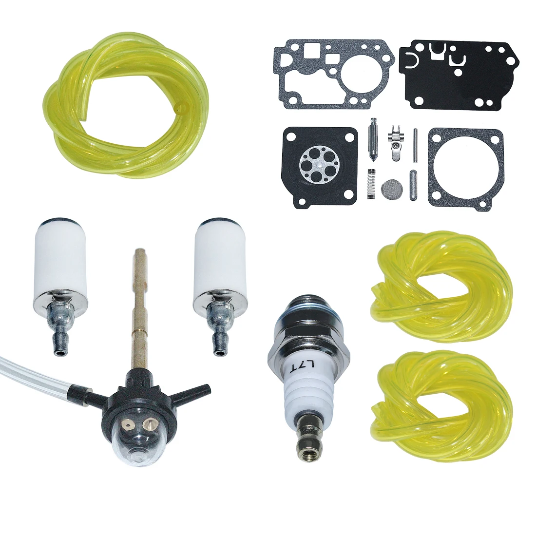 K056704 Primer Bulb Fuel Filter Kit for Poulan 577135901 Weed Eater FX26SCE SST25CE W25CBK W25CF W25CFK W25SB