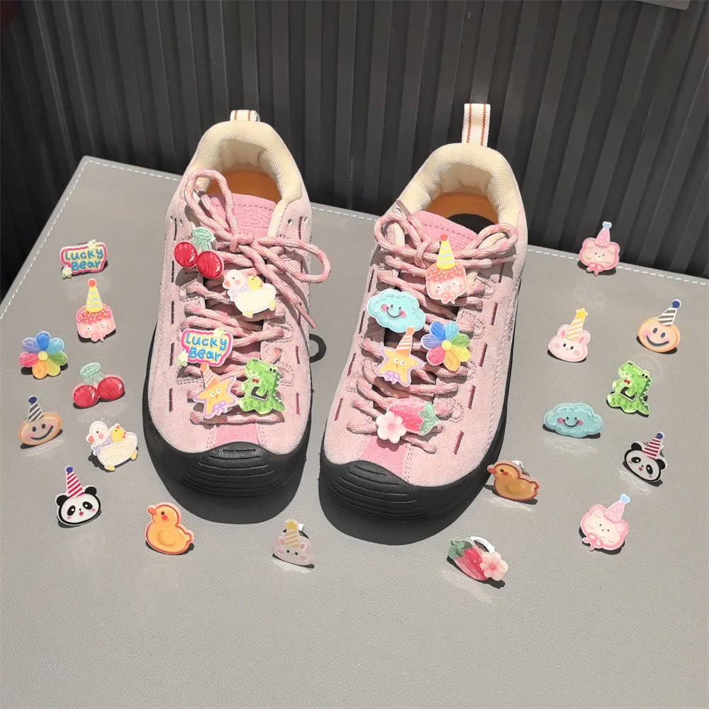 Kids Shoe Charms Light Up Acrylic Dinosaur Cherry Cartoon Decor for Sneakers Party Favor Premium Quality Durable